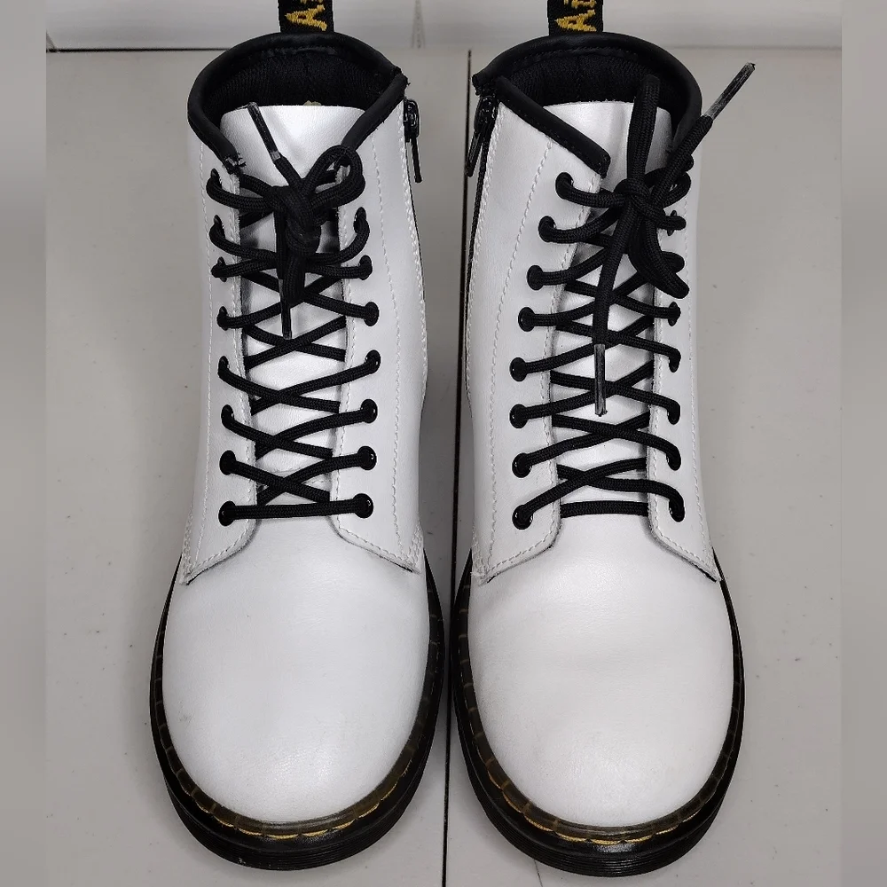 Dr. Martens Zavala Goth Punk Whimsigoth Side Zip Lace Up Combat Ankle Boots Sz 5 - Picture 4 of 15